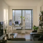 Bureau et séjour de l'appartement El Mouradia